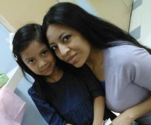 Angeline and her mom